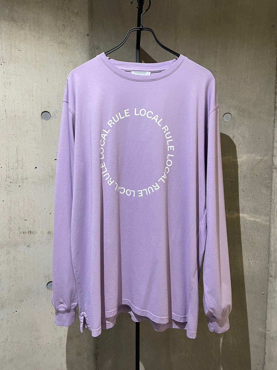 LOCAL RULE - CIRCLE LOGO LONG SLEEVE(WHITE / PURPLE)