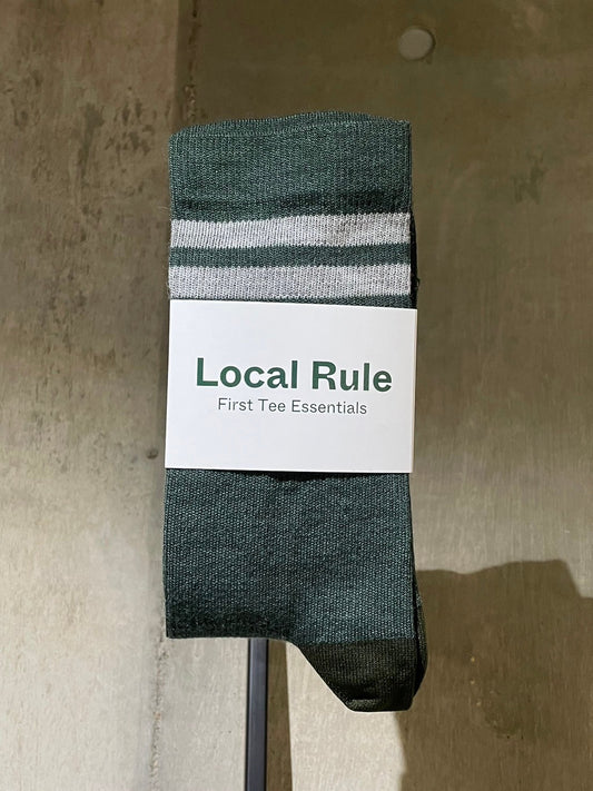 LOCAL RULE - SOCKS(OFF WHITE / GREEN)
