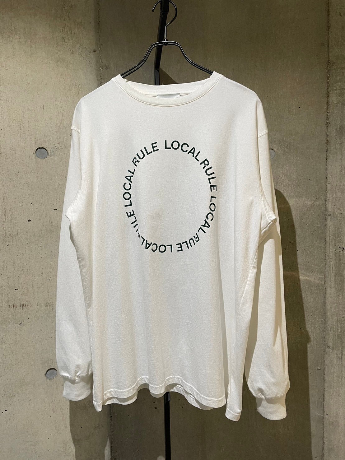 LOCAL RULE - CIRCLE LOGO LONG SLEEVE(WHITE / PURPLE)