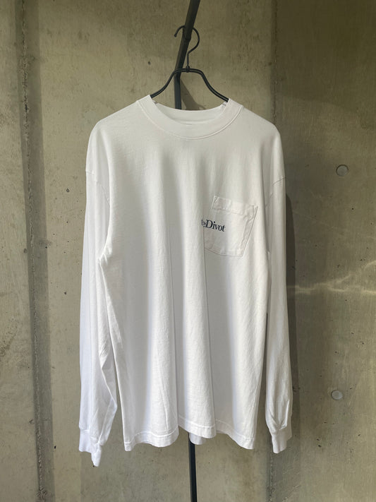 the Divot Original - LONG SLEEVE T SHIRT (BLACK / WHITE)
