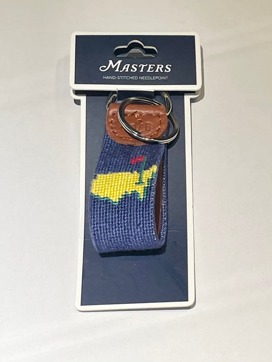 SOUVENIR - the MASTERS 2024 Smathers & Branson Needlepoint Key Ring -