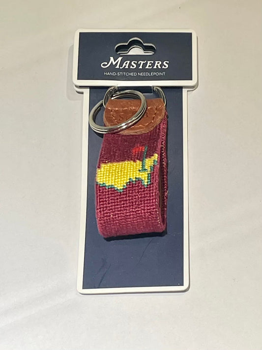 SOUVENIR - the MASTERS 2024 Smathers & Branson Needlepoint Key Ring -