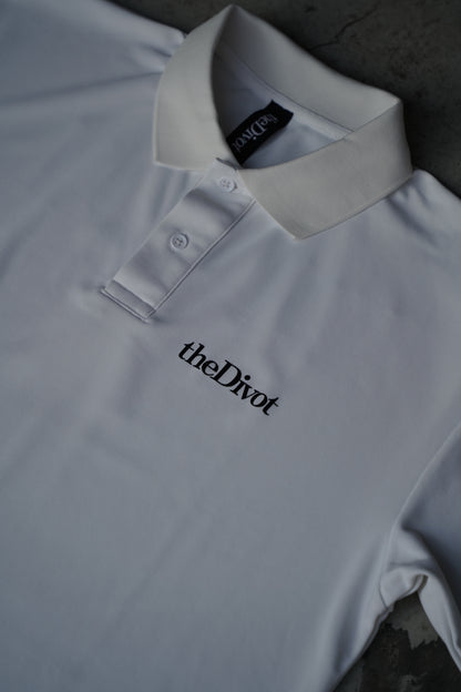 the Divot Original - POLO SHIRT (WHITE)