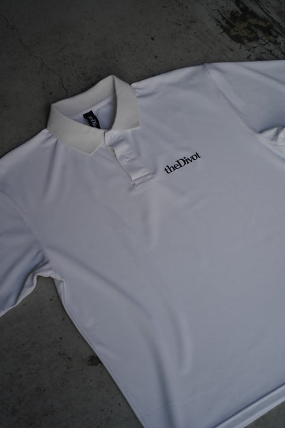 the Divot Original - POLO SHIRT (WHITE)