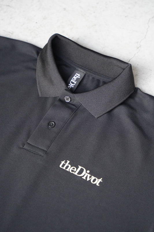 the Divot Original - POLO SHIRT (BLACK)