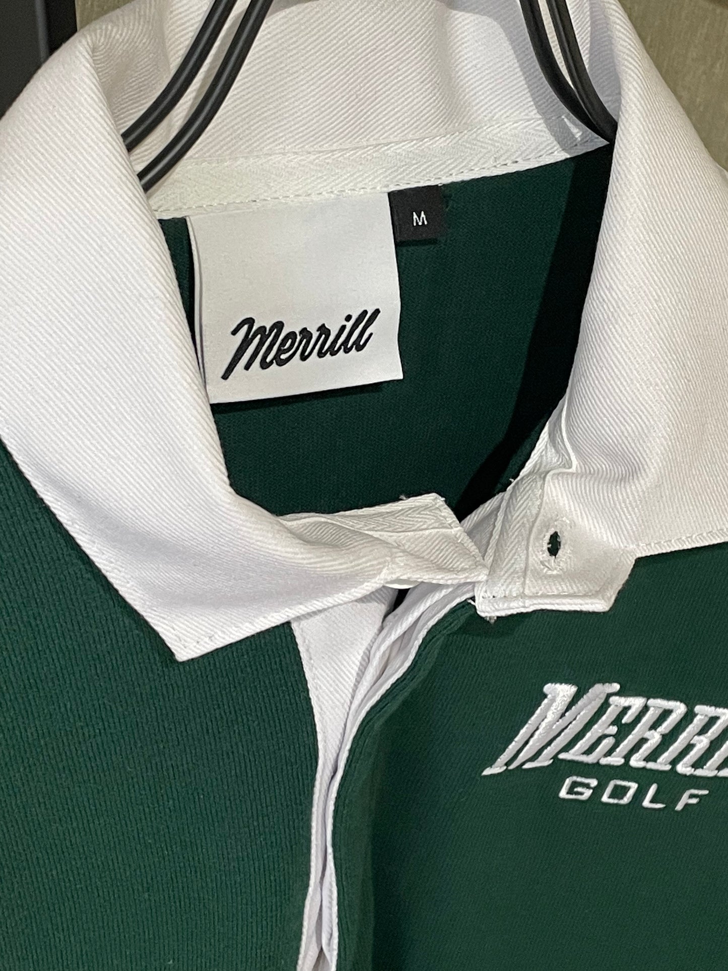 MERRILL GOLF - RUGBY SHIRT (BLACK / NAVY / GREEN)